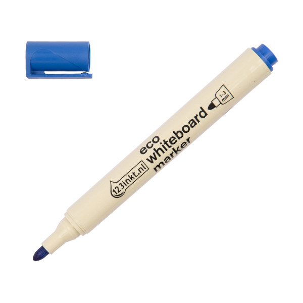 123inkt 123encre marqueur pour tableau blanc écologique (1 - 3 mm ogive) - bleu 4-28003C 390588 - 1