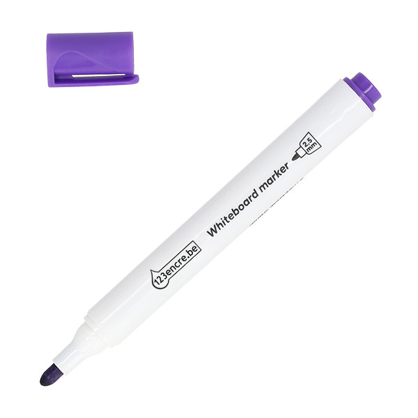 123encre marqueur pour tableau blanc (2,5 mm ogive) - violet 302965 - 1