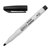 123encre marqueur textile (1 - 3 mm ogive) - noir 300840