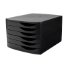 123inkt 123encre module de classement - noir (6 tiroirs) 8344100-14464 302413 - 1
