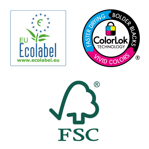 123inkt 123encre papier à copier 1 ramette de 500 feuilles A4 - 80 g/m² FSC® Mix Credit 1979CC CP080C1F11A4C PAKPAPIERC 390000 - 2