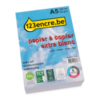 123inkt 123encre papier à copier 1 ramette de 500 feuilles A5 - 80 g/m² FSC® Mix Credit 1910CC 390646