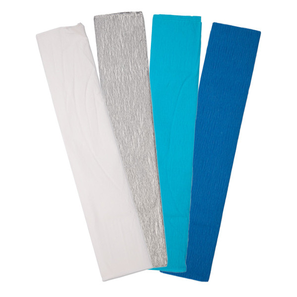 123inkt 123encre papier crépon 250 x 50 cm set hiver (4 pièces) FSC® Mix Credit  302347 - 1
