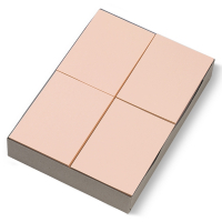 123inkt 123encre papier d'ordonnance 80 g/m² A6 (2000 feuilles) - rose saumon  300615