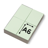 123encre papier d'ordonnance 80 g/m² A6 (2000 feuilles) - vert clair 300614
