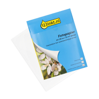 123encre papier photo autocollant PET A4 (10 autocollants) - transparent 311068