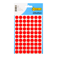123inkt 123encre pastilles adhésives Ø 13 mm (280 étiquettes) - rouge 3141C 3147C 301474