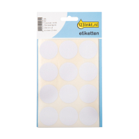 123inkt 123encre pastilles adhésives Ø 32 mm (240 étiquettes) - blanc AV-PET30WC 301493