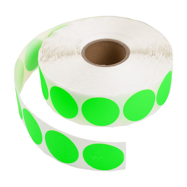 123inkt 123encre pastilles adhésives Ø 35 mm (2000 étiquettes en continu) - vert 89514 302334 - 1