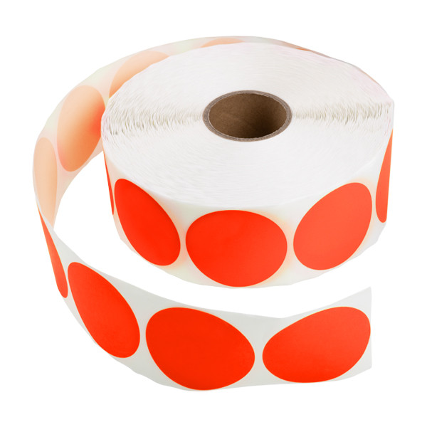 123inkt 123encre pastilles adhésives Ø 50 mm (2000 étiquettes en continu) - rouge 89523 302338 - 1