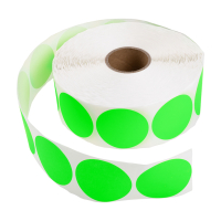 123inkt 123encre pastilles adhésives Ø 50 mm (2000 étiquettes en continu) - vert 89524 302339