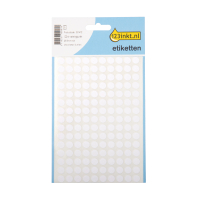 123encre pastilles adhésives Ø 8 mm (450 étiquettes) - blanc