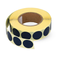 123encre pastilles de marquage Ø 18 mm (1000 étiquettes en rouleau) - bleu foncé 300802