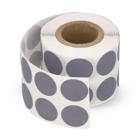 123encre pastilles de marquage Ø 18 mm (1000 étiquettes en rouleau) - gris 300805