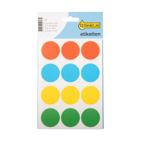 123inkt 123encre pastilles de marquage Ø 32 mm couleurs assorties (240 étiquettes)  301487