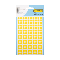 123inkt 123encre pastilles de marquage Ø 8 mm - jaune (450 étiquettes) 3013C AV-PSA08JC 301469