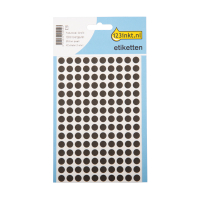 123encre pastilles de marquage Ø 8 mm - noir (450 étiquettes) 301470