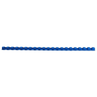 123encre peigne de reliure 10 mm (100 pièces) - bleu 303111
