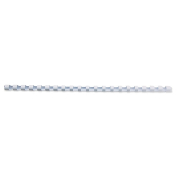 123encre peigne de reliure 14 mm (100 pièces) - blanc