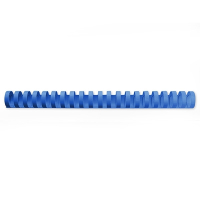 123encre peigne de reliure 16 mm (100 pièces) - bleu
