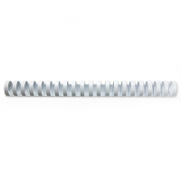 123encre peigne de reliure 19 mm (100 pièces) - blanc