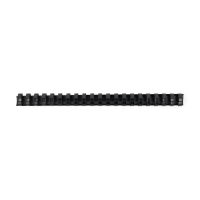 123encre peigne de reliure 22 mm (50 pièces) - noir 303131