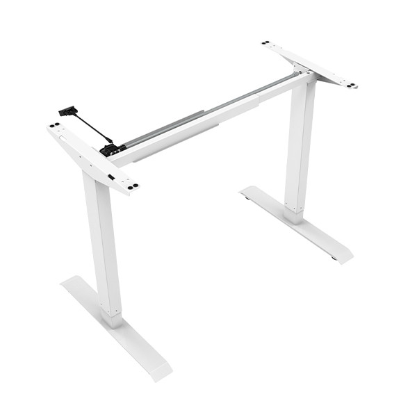 123inkt 123encre piètement assis-debout électrique (1 moteur) - blanc BUR.000.WH 302643 - 2