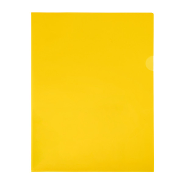 123inkt 123encre pochette transparente A4 120 microns (100 pièces) - jaune 54842C 390550 - 1