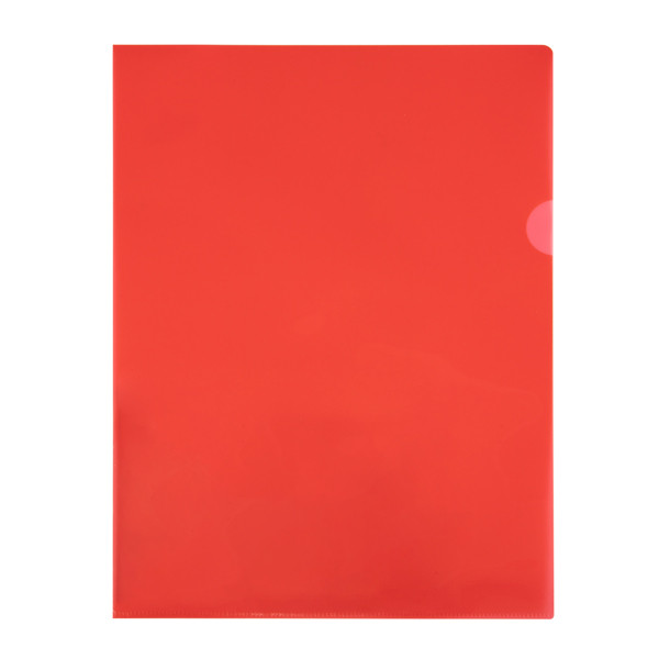 123inkt 123encre pochette transparente A4 120 microns (100 pièces) - rouge 54834C 390551 - 1