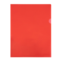 123inkt 123encre pochette transparente A4 120 microns (100 pièces) - rouge 54834C 390551