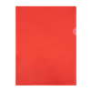 123encre pochette transparente A4 120 microns (100 pièces) - rouge