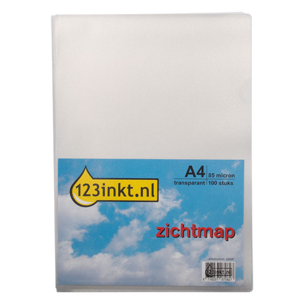 123inkt 123encre pochette transparente A4 85 microns (100 pièces) 54852C 300447 - 1