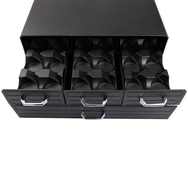 123encre porte-capsules de café avec 4 tiroirs - noir 302559 - 6