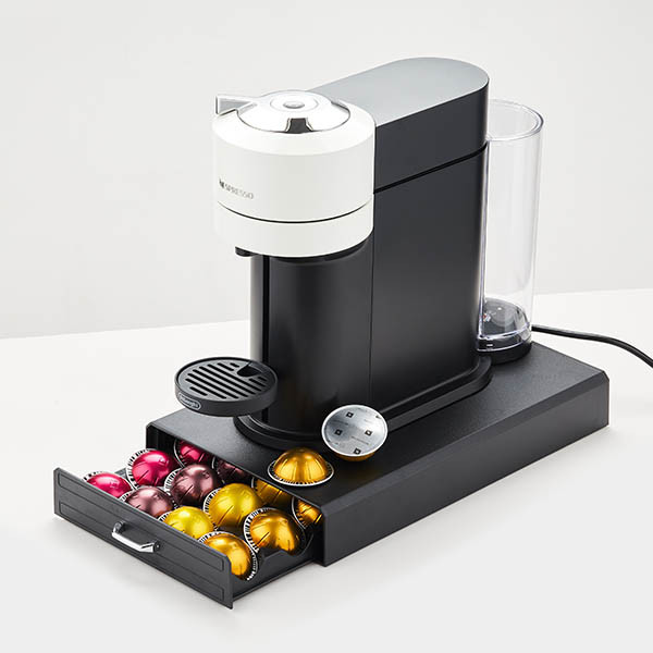123encre porte-capsules de café avec tiroir - noir 302558 - 5
