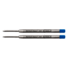 123encre recharge de stylo à bille moyen (2 pièces) - bleu