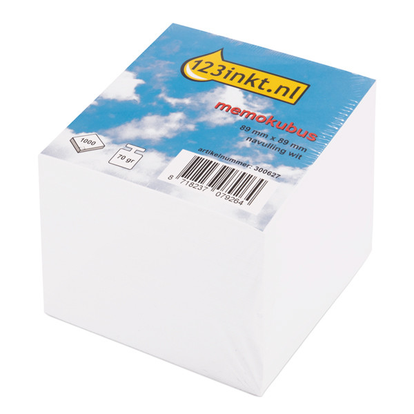 123inkt 123encre recharge pour bloc cube (1000 feuilles) 6302C 300627 - 1