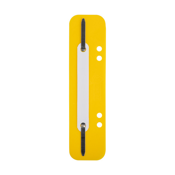 123inkt 123encre relieurs à lamelles 6 et 8 cm avec perforation (100 pièces) - jaune  301547 - 1
