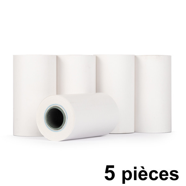123encre rouleau TPE 57x30x12 thermique (5 pièces) - blanc 303650 - 1