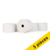 123encre rouleau de caisse enregistreuse 44x70x12 thermo (5 pièces) - blanc 300310