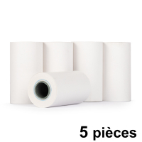 123inkt 123encre rouleau de caisse enregistreuse 57x30x12 thermo (5 pièces) - blanc K6020C 300313