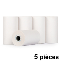 123inkt 123encre rouleau de caisse enregistreuse 57x30x8 thermo (5 pièces) - blanc  300334