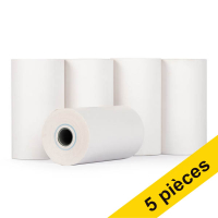 123encre rouleau de caisse enregistreuse 57x30x8 thermo (5 pièces) - blanc 300334