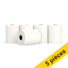 123encre rouleau de caisse enregistreuse 57x47x12 thermo 48 grammes (5 pièces) - blanc 303626 - 1