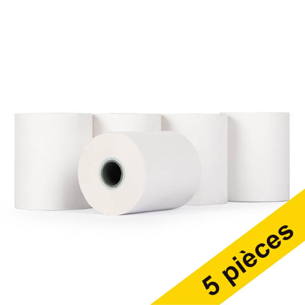 123encre rouleau de caisse enregistreuse 57x47x12 thermo (5 pièces) - blanc 300319 - 1