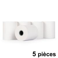 123inkt 123encre rouleau de caisse enregistreuse 57x47x12 thermo (5 pièces) - blanc K-6005C 300319