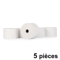 123inkt 123encre rouleau de caisse enregistreuse 60x80x40 thermo (5 pièces) - blanc  302112