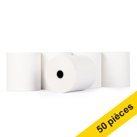 123inkt 123encre rouleau de caisse enregistreuse 76x70x12 thermo (50 pièces) - blanc  300329