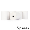 123encre rouleau de caisse enregistreuse 76x70x12 thermo (5 pièces) - blanc