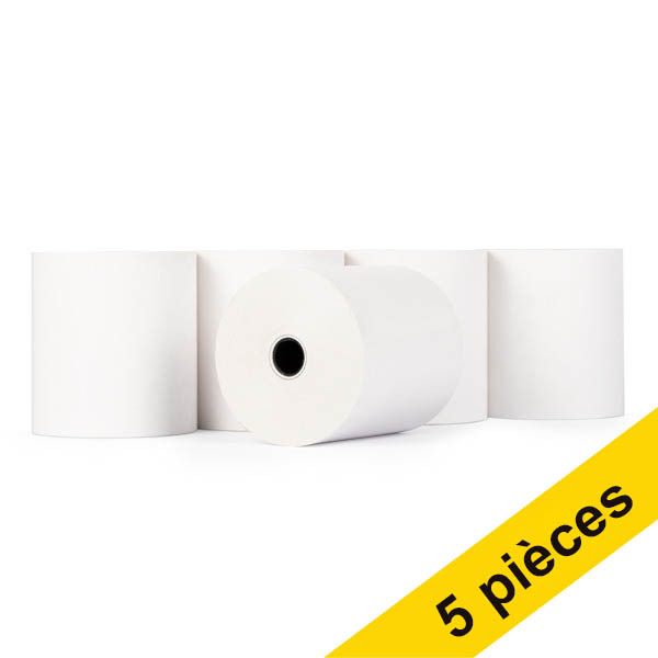 123encre rouleau de caisse enregistreuse 76x70x12 thermo (5 pièces) - blanc 300328 - 1