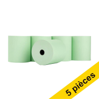 123encre rouleau de caisse enregistreuse 80x80x12 mm thermo (5 pièces) - vert 302691